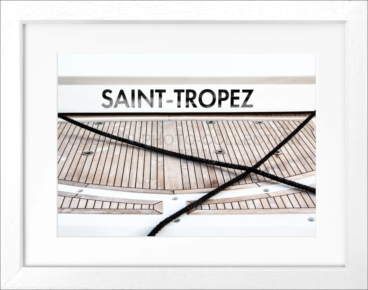 Poster ’Boot Hafen’ Saint Tropez ST09A - Wandbilder