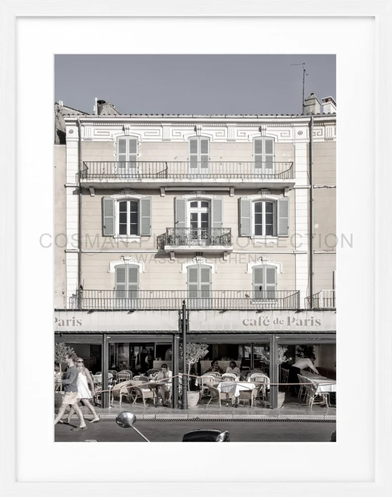 Poster ’Cafe de Paris’ Saint Tropez ST13 - Wandbilder