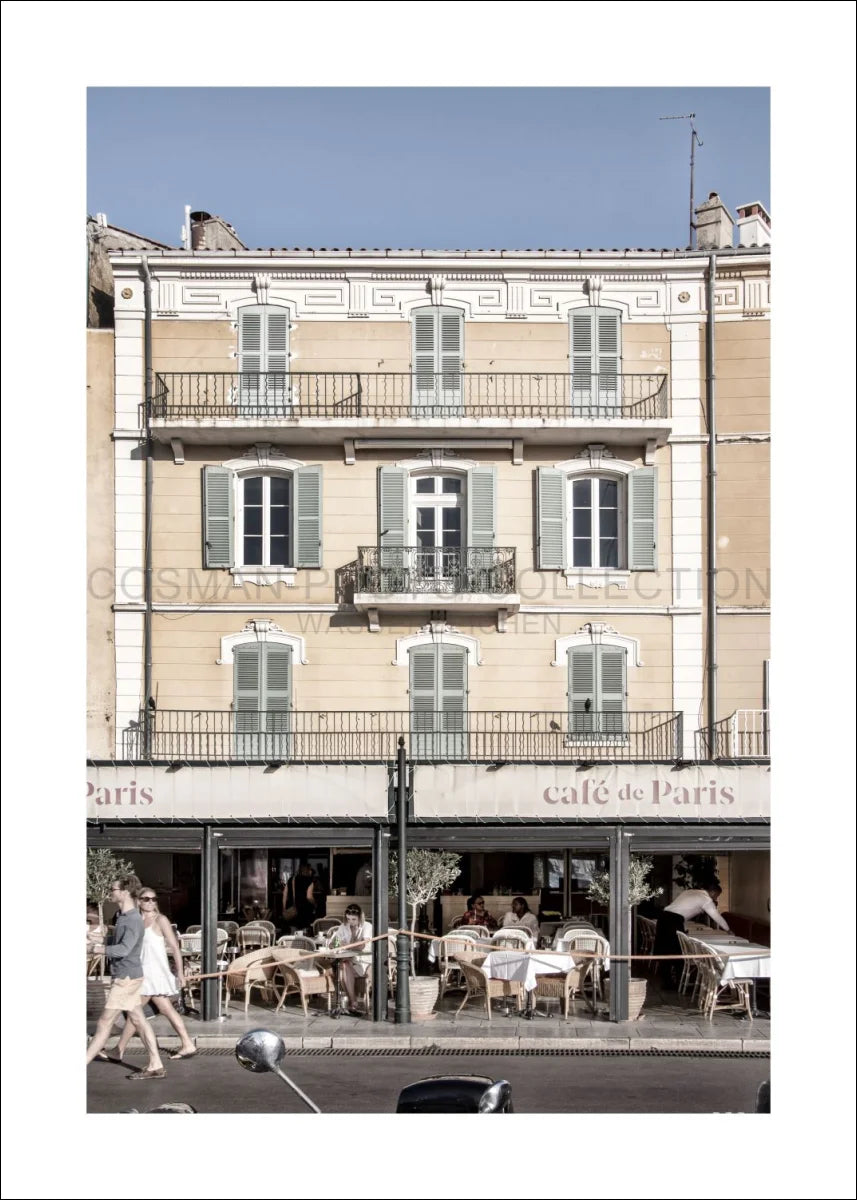 Poster / Druck ’Cafe de Paris’ Saint Tropez ST13