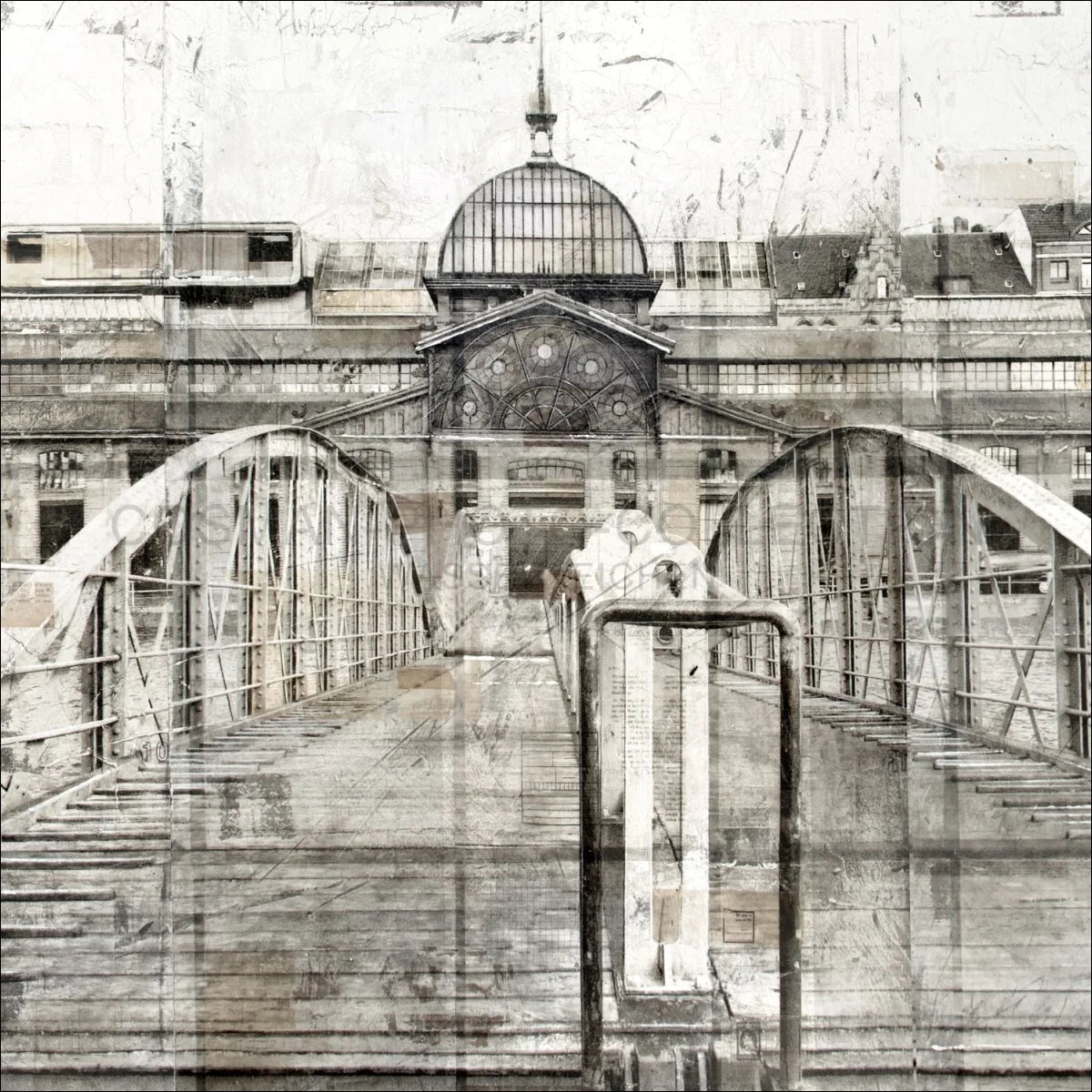 Poster / Druck ’Fischauktionshalle’ Hafen Hamburg GM04Q