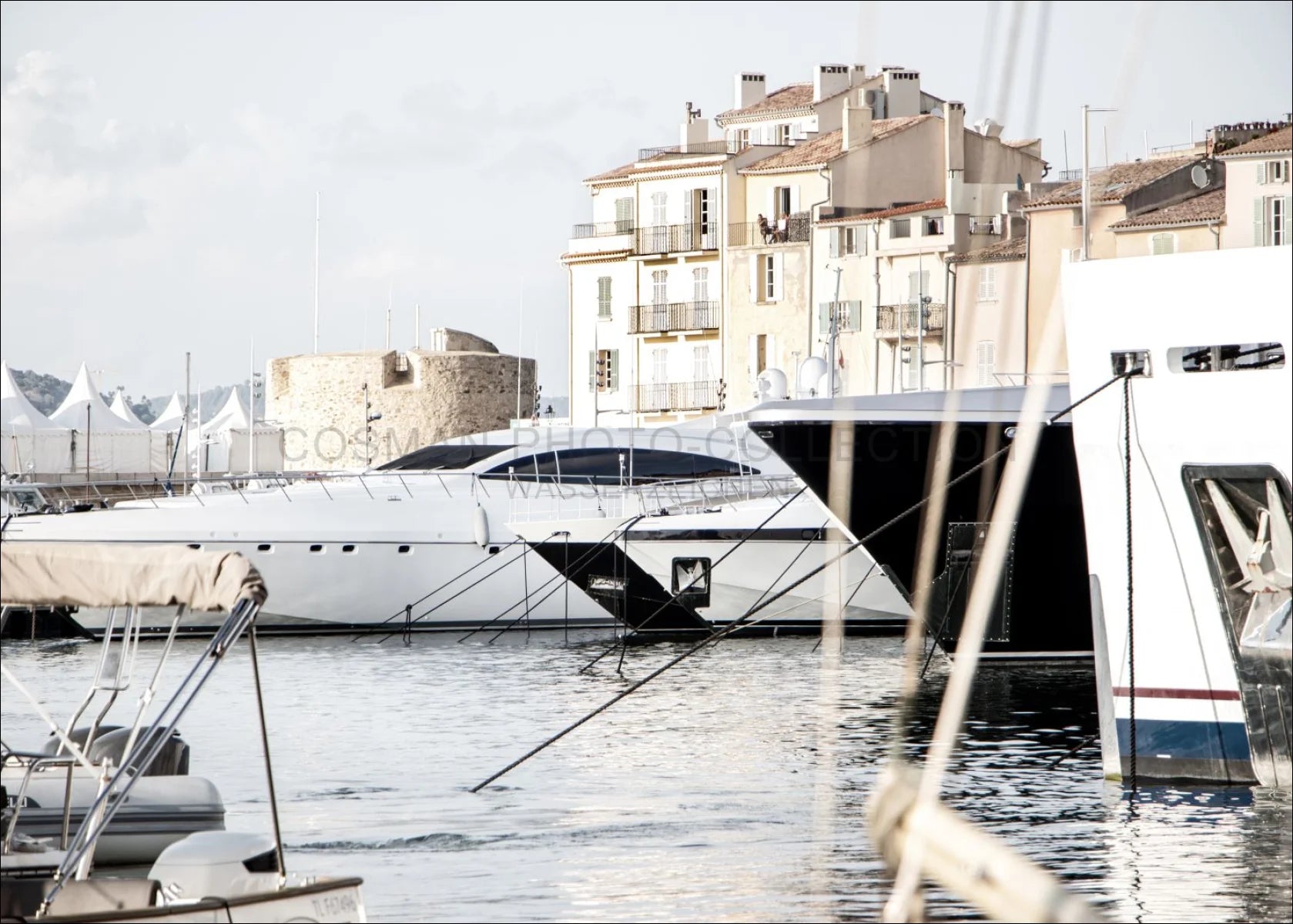 Poster / Druck ’Hafen’ Saint Tropez ST01 - Wandbilder