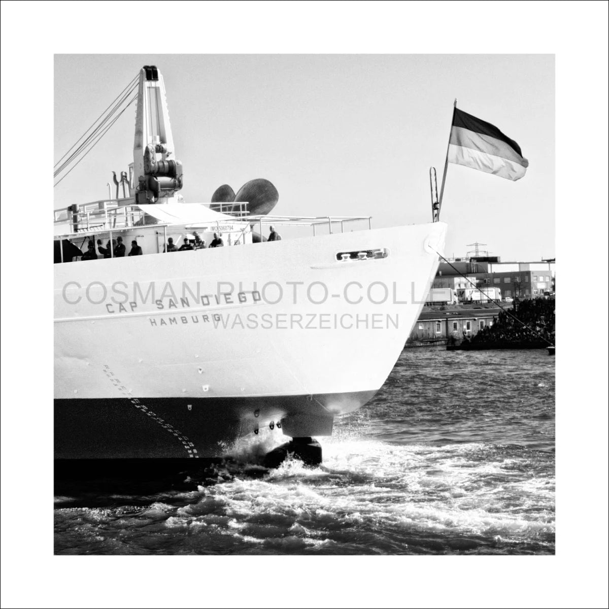 Poster / Druck Hamburg Hafen ’Cap San Diego’ HH10