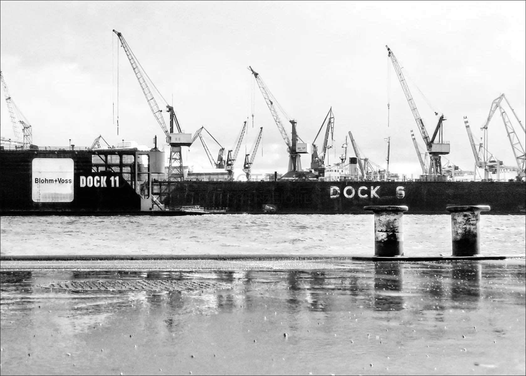 Poster / Druck Hamburg Hafen ’Dock’ HH05C - Wandbilder
