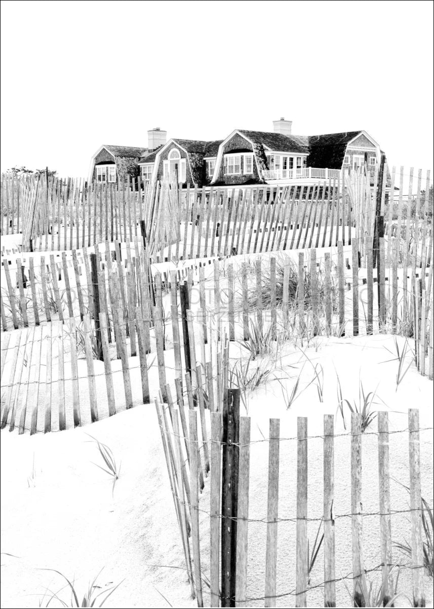 Poster / Druck Hamptons Long Island ’Beach House’ HM15