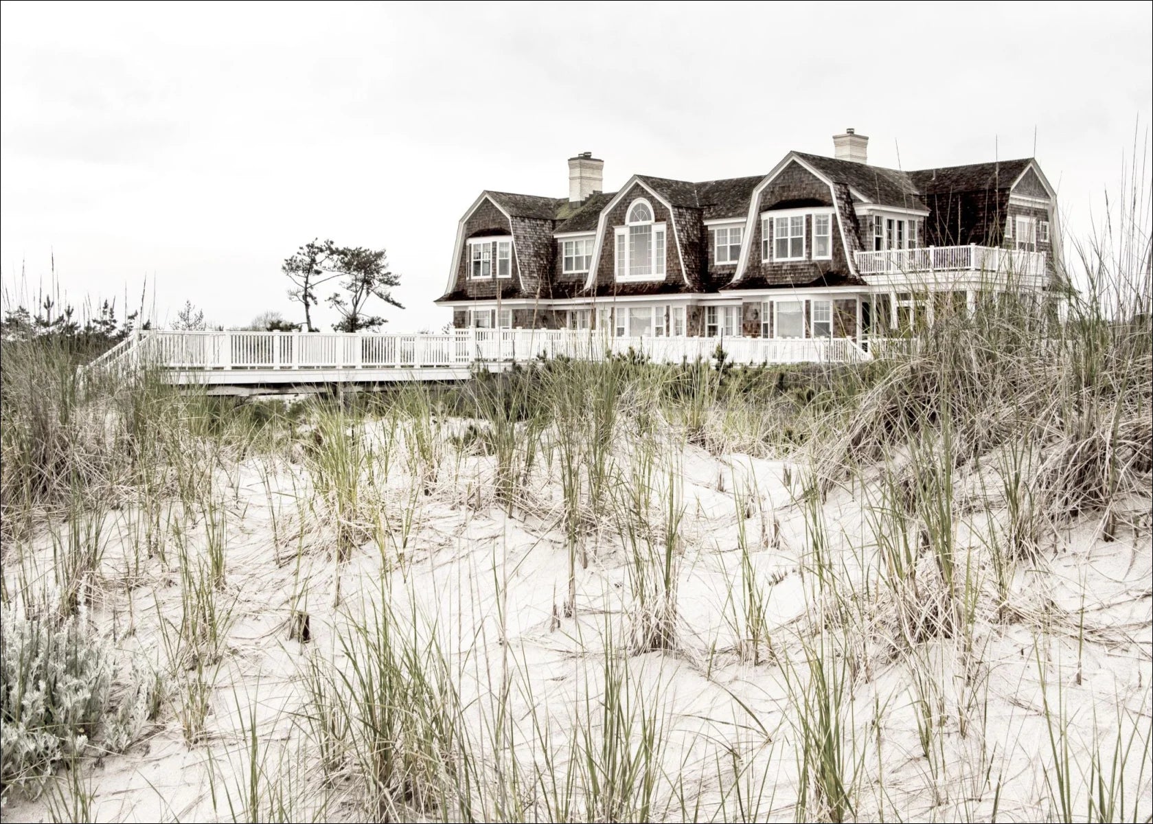 Poster / Druck Hamptons Long Island ’Beach House’ HM28