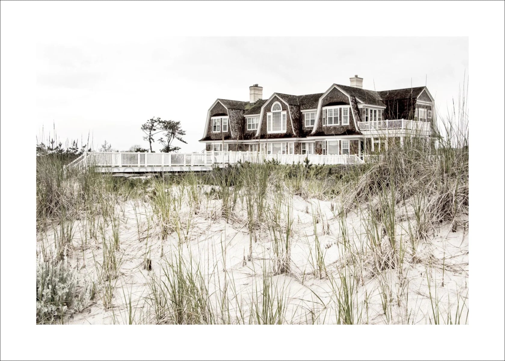 Poster / Druck Hamptons Long Island ’Beach House’ HM28