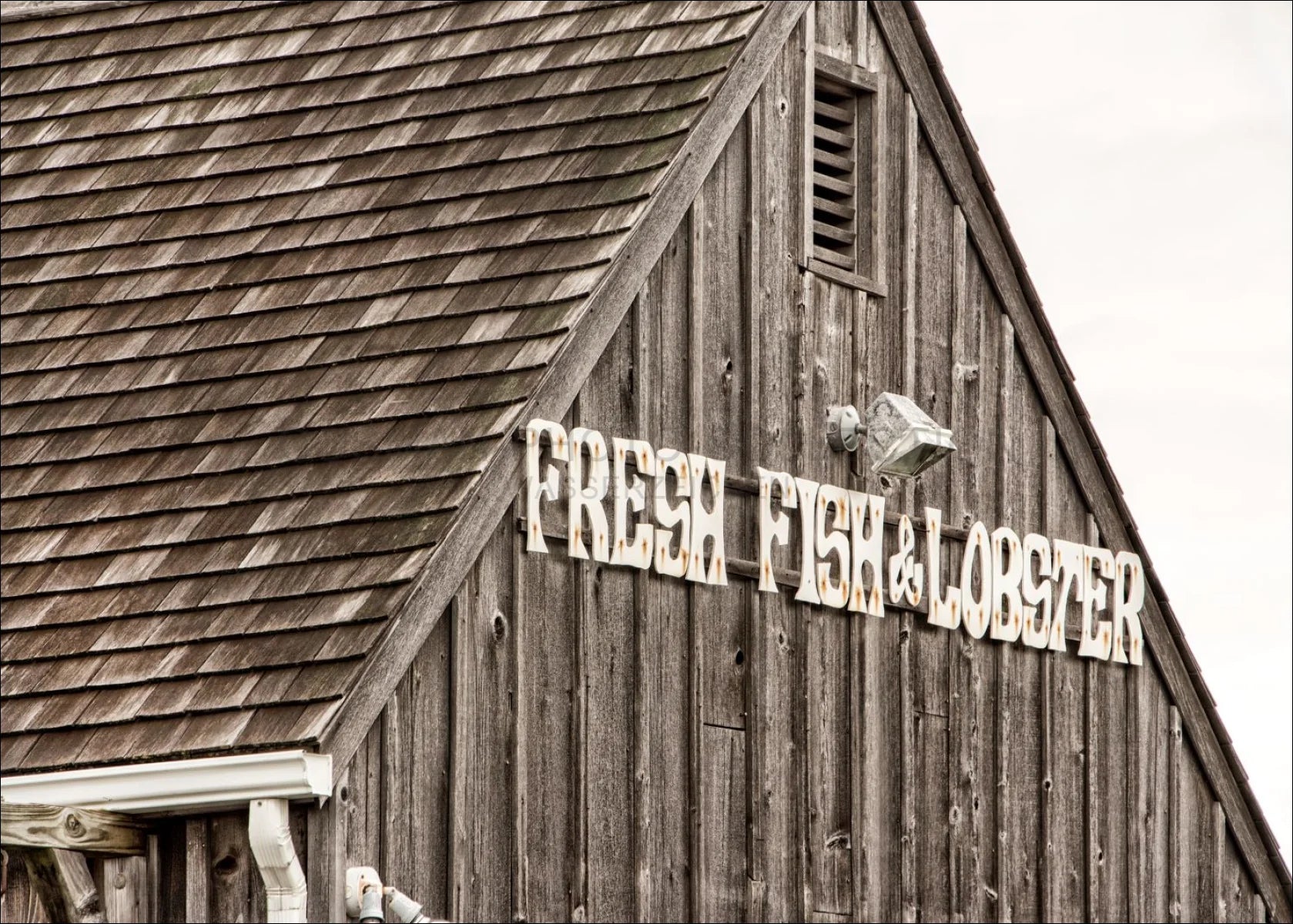 Poster / Druck Hamptons Long Island ’ Fresh Fish’ HM33