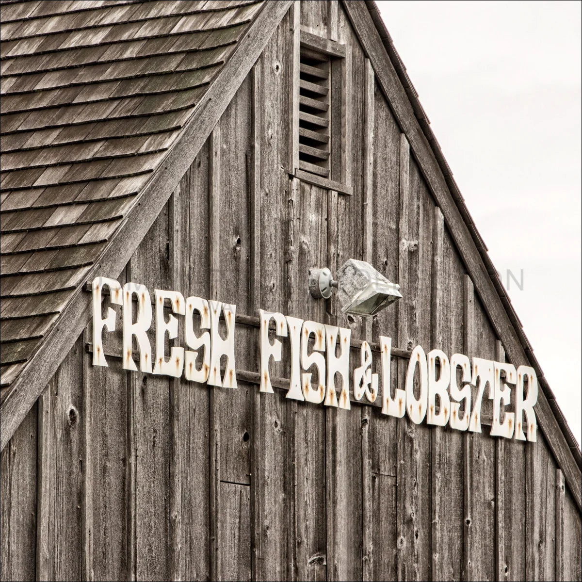 Poster / Druck Hamptons Long Island ’Fresh Fish’ HM33Q