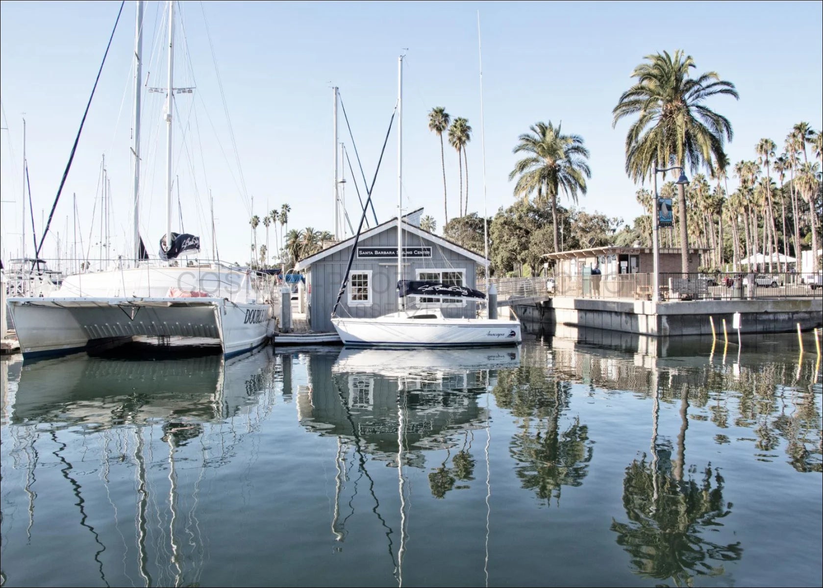 Poster / Druck Kalifornien ’Hafen’ Santa Barbara K21