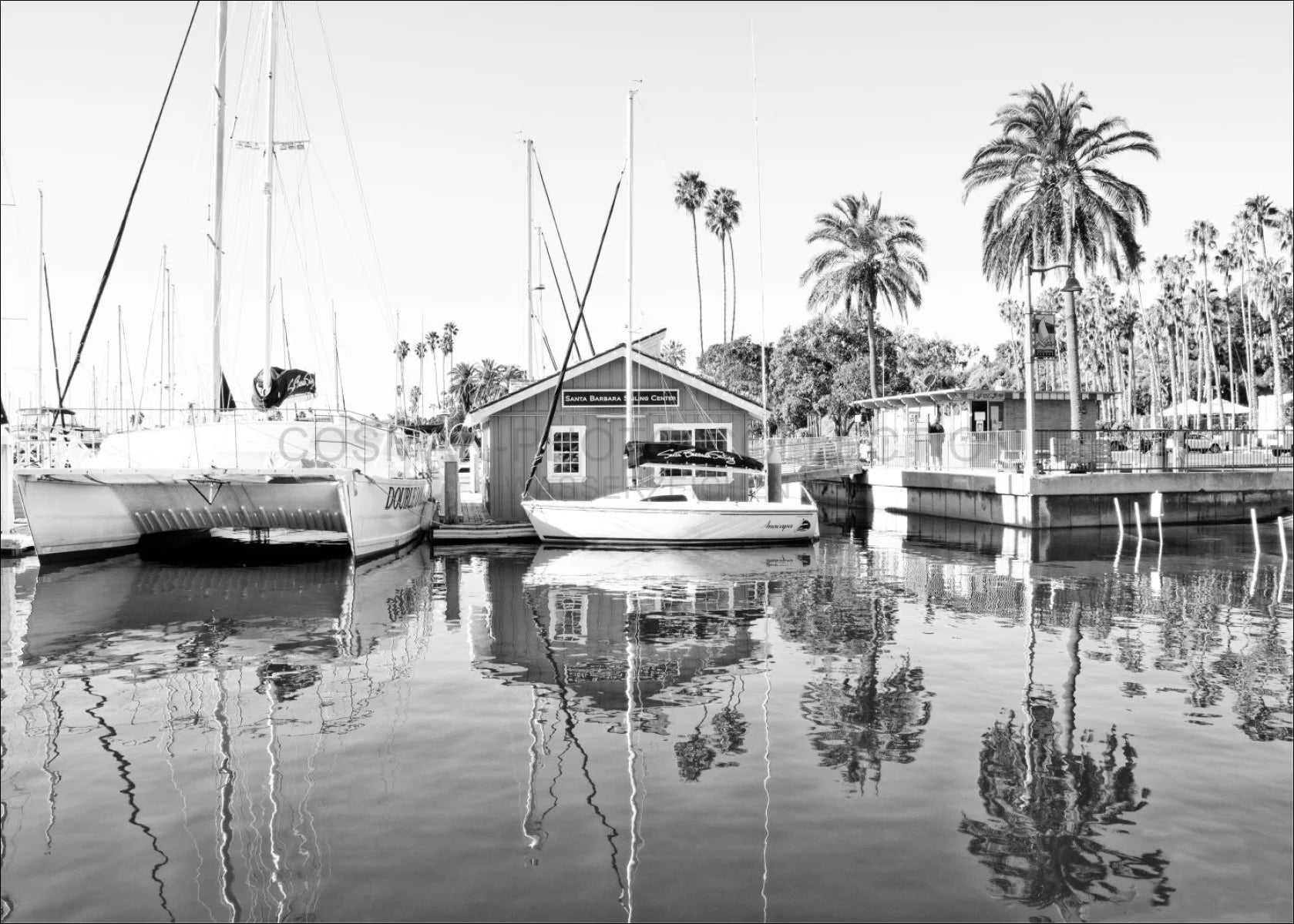 Poster / Druck Kalifornien ’Hafen’ Santa Barbara K21