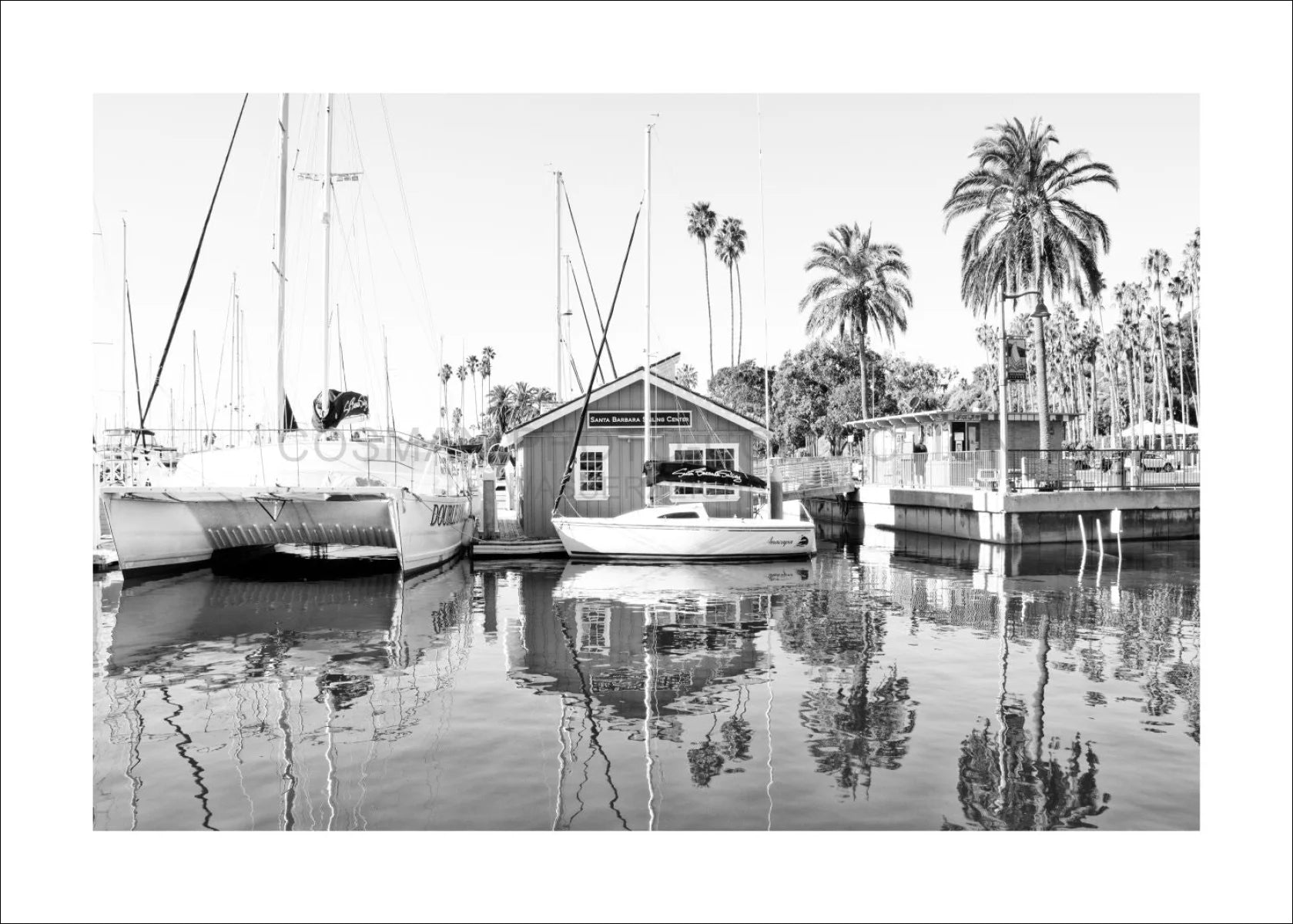 Poster / Druck Kalifornien ’Hafen’ Santa Barbara K21