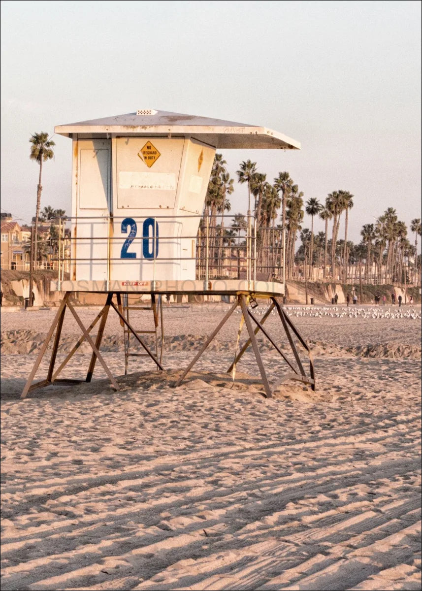 Poster / Druck Kalifornien Huntington Beach ’Lifeguard’