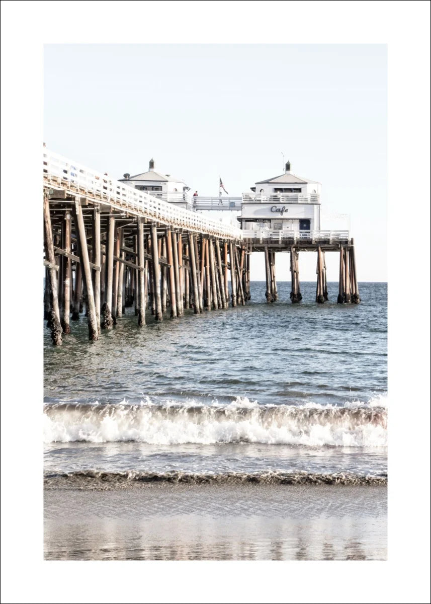 Poster / Druck Kalifornien Malibu Beach ’Pier’ K90