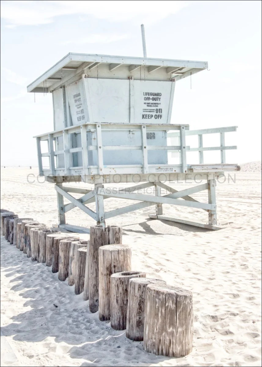 Poster / Druck Kalifornien Santa Monica ’Beach Lifeguard’