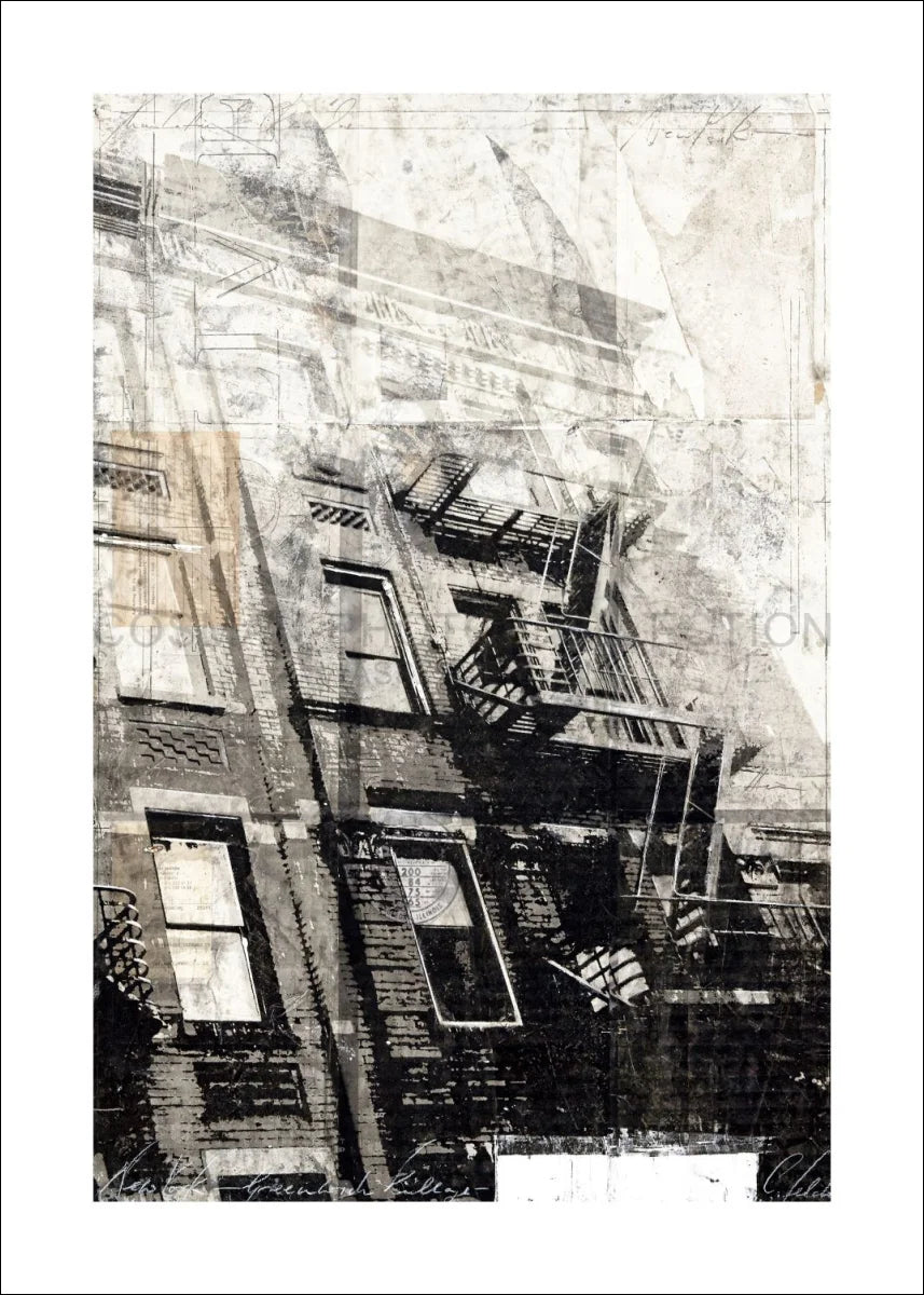 Poster / Druck ’NYC Feuertreppe’ GM12 - Wandbilder
