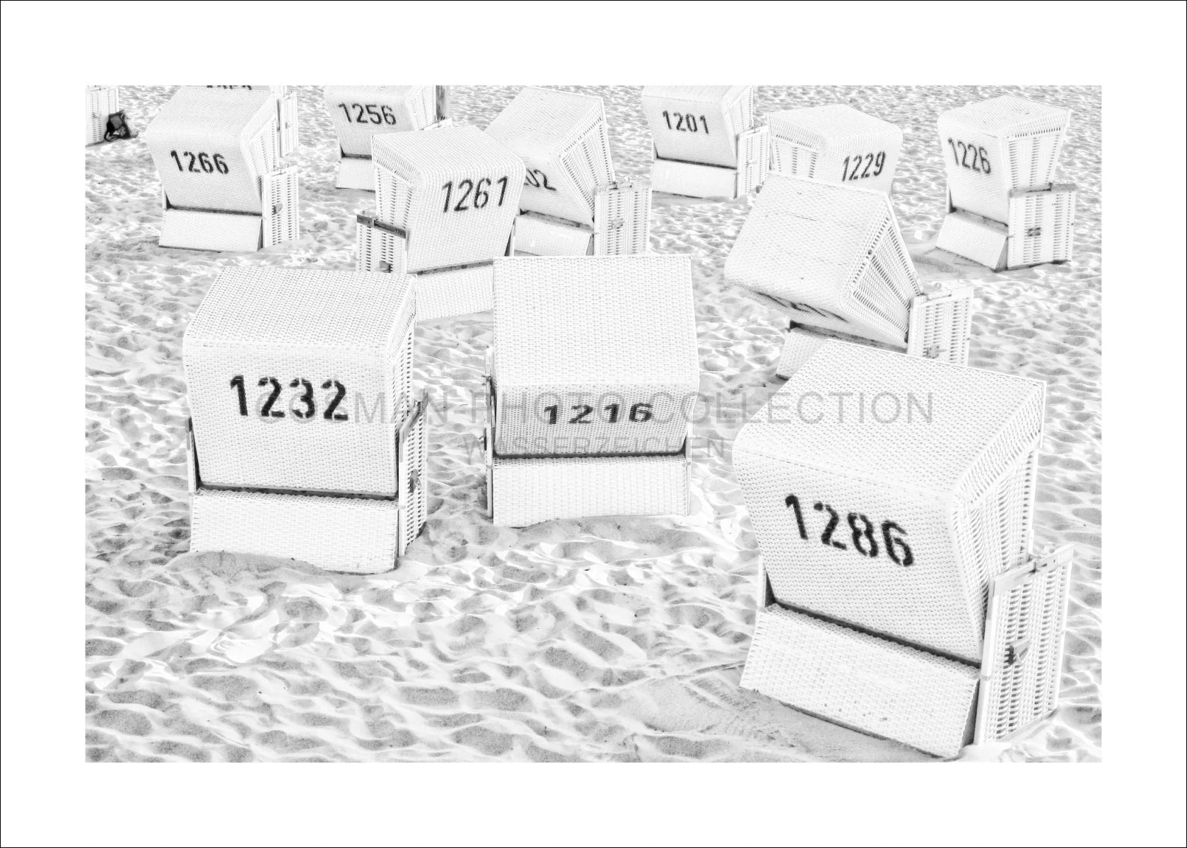 Poster / Druck ’Strandkörbe’ Sylt SY66 - Wandbilder