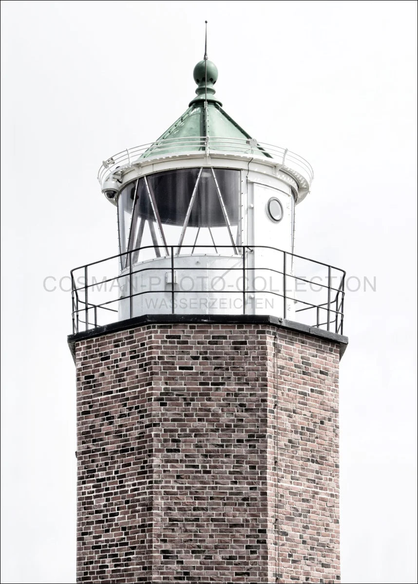 Poster / Druck Sylt Leuchtturm ’Rotes Kliff’ SY59