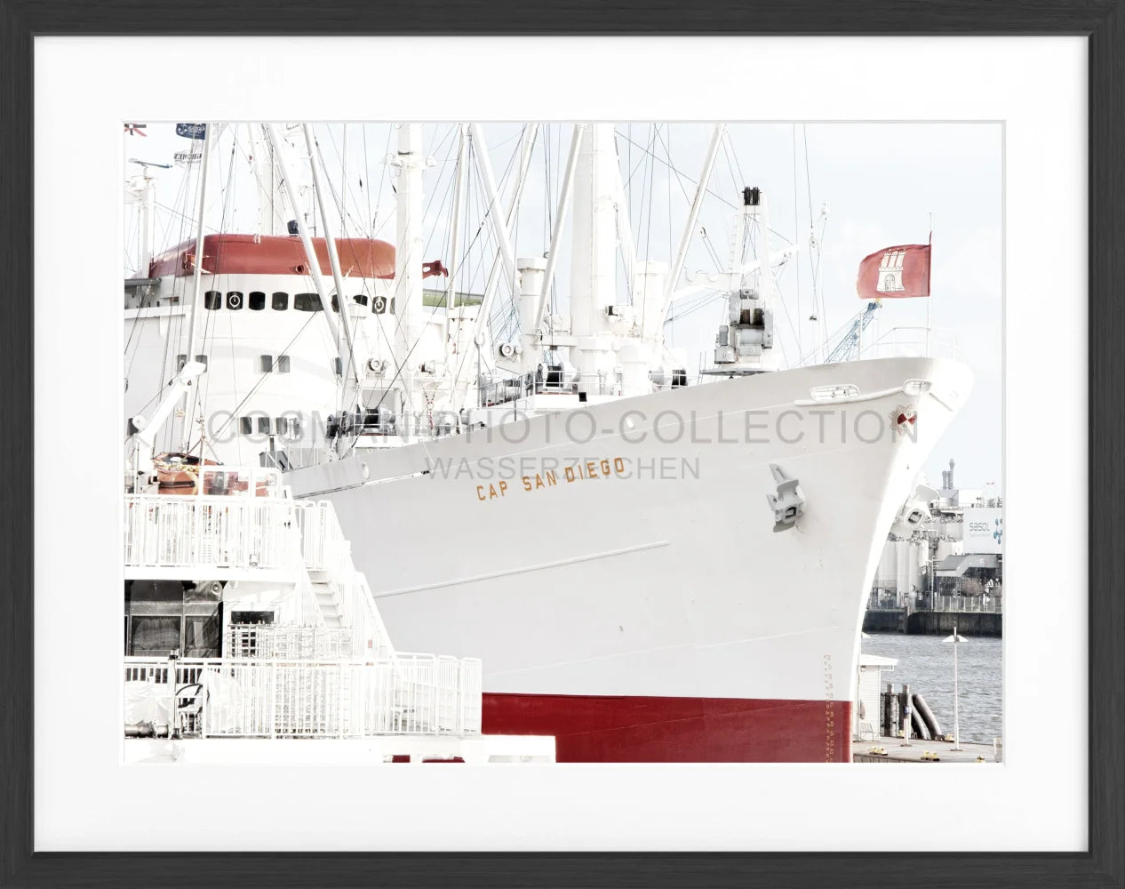 Poster Hamburg Hafen ’Cap San Diego’ HH10A - Wandbilder