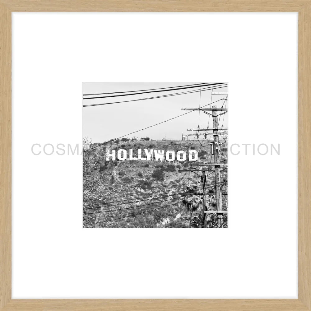 Poster Hollywood ’Sign’ HW11O - 43x43cm Objektrahmen