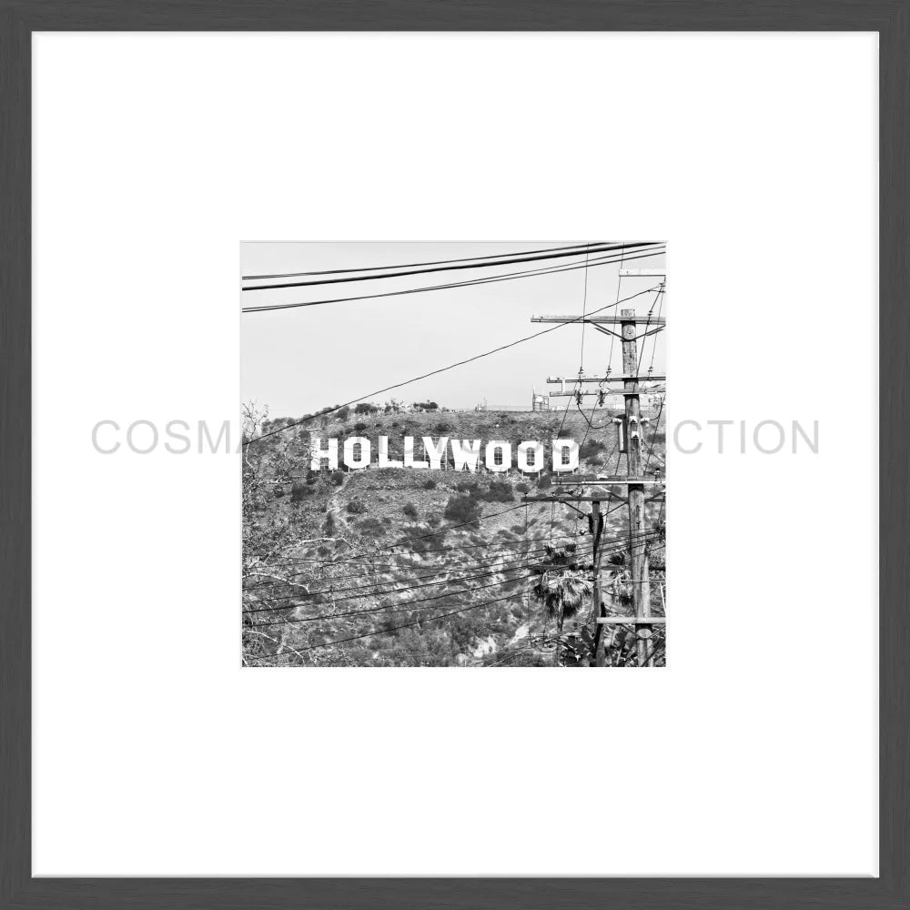 Poster Hollywood ’Sign’ HW11O - 43x43cm Objektrahmen