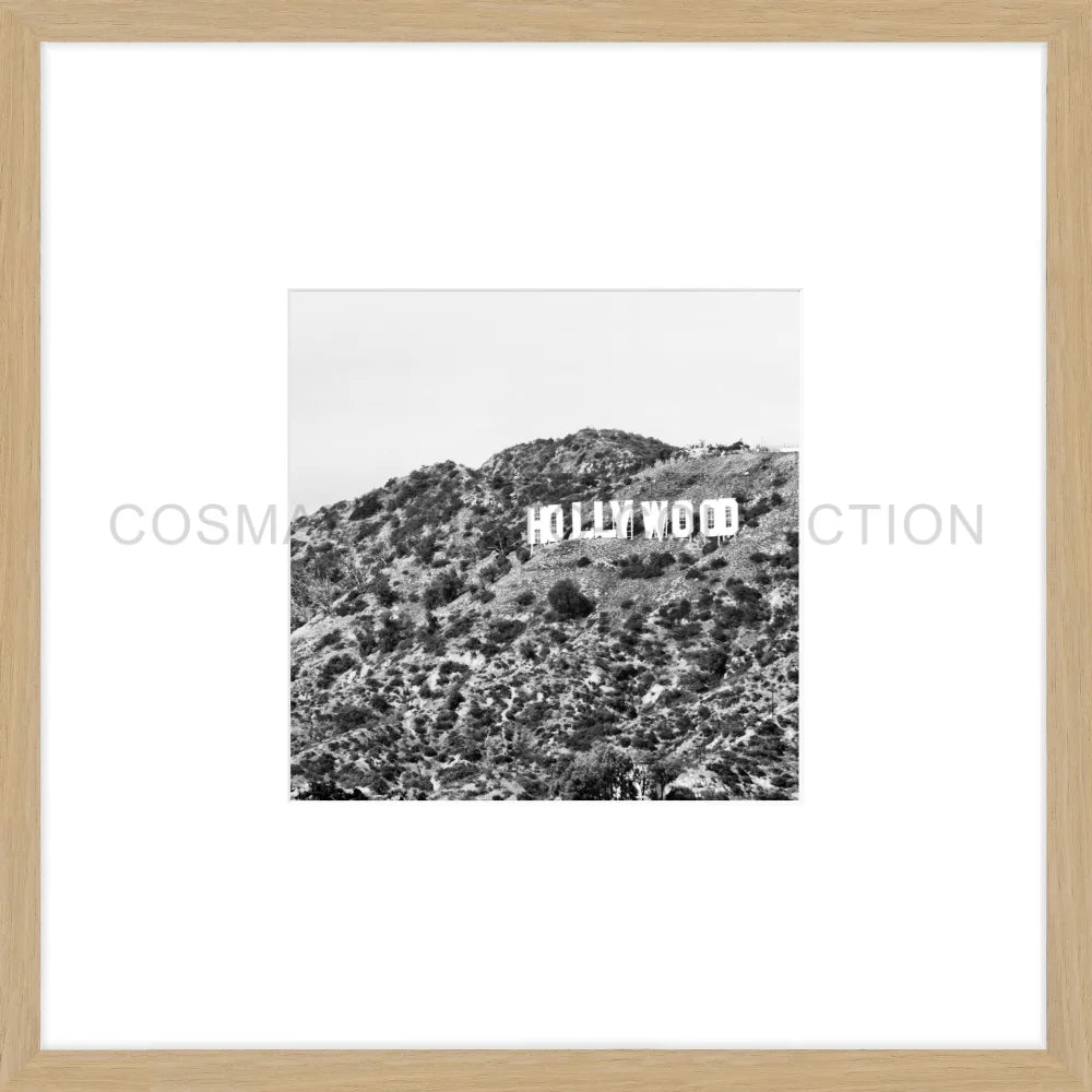 Poster Hollywood ’Sign’ HW14O - 43x43cm Objektrahmen