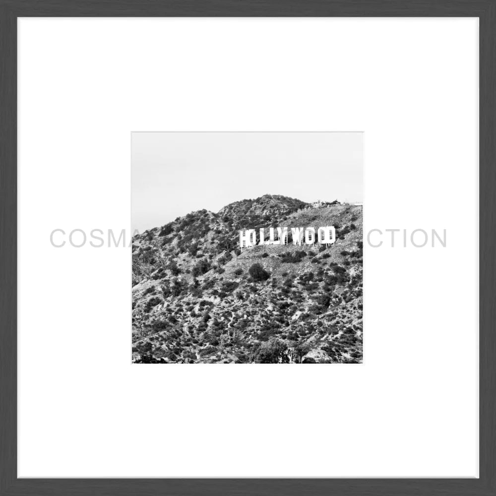 Poster Hollywood ’Sign’ HW14O - 43x43cm Objektrahmen