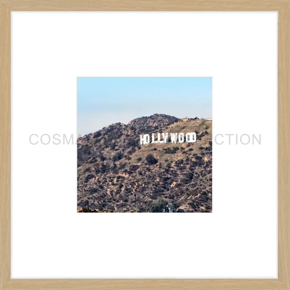 Poster Hollywood ’Sign’ HW14O - 43x43cm Objektrahmen