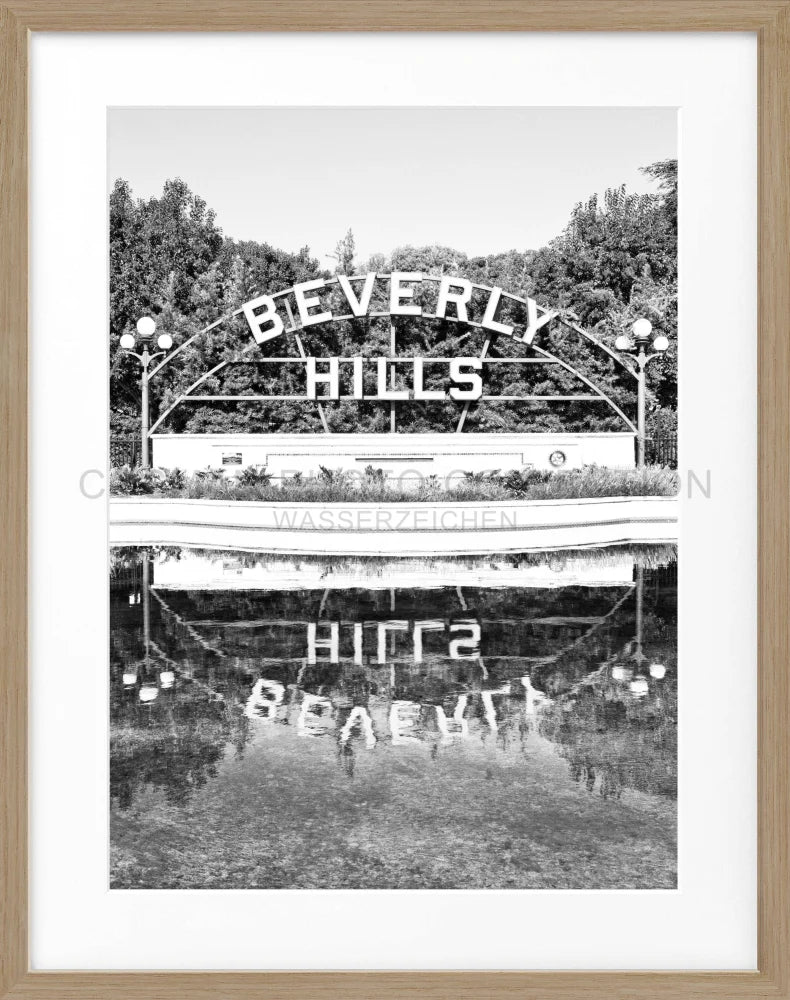 Poster Kalifornien Beverly Hills Sign HW08 - Wandbilder