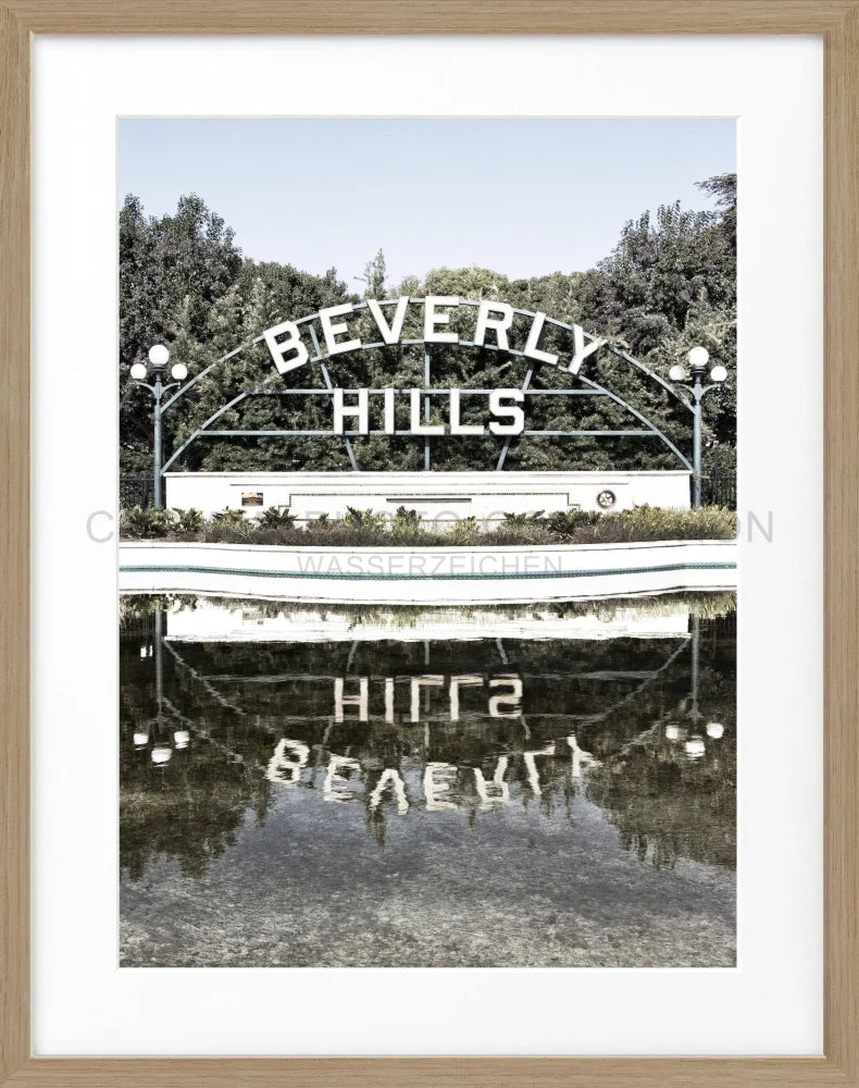 Poster Kalifornien Beverly Hills Sign HW08 - Wandbilder