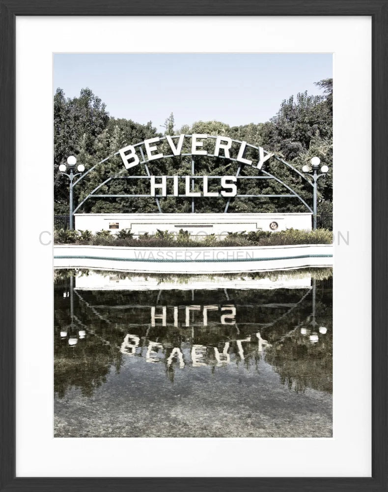 Poster Kalifornien Beverly Hills Sign HW08 - Wandbilder