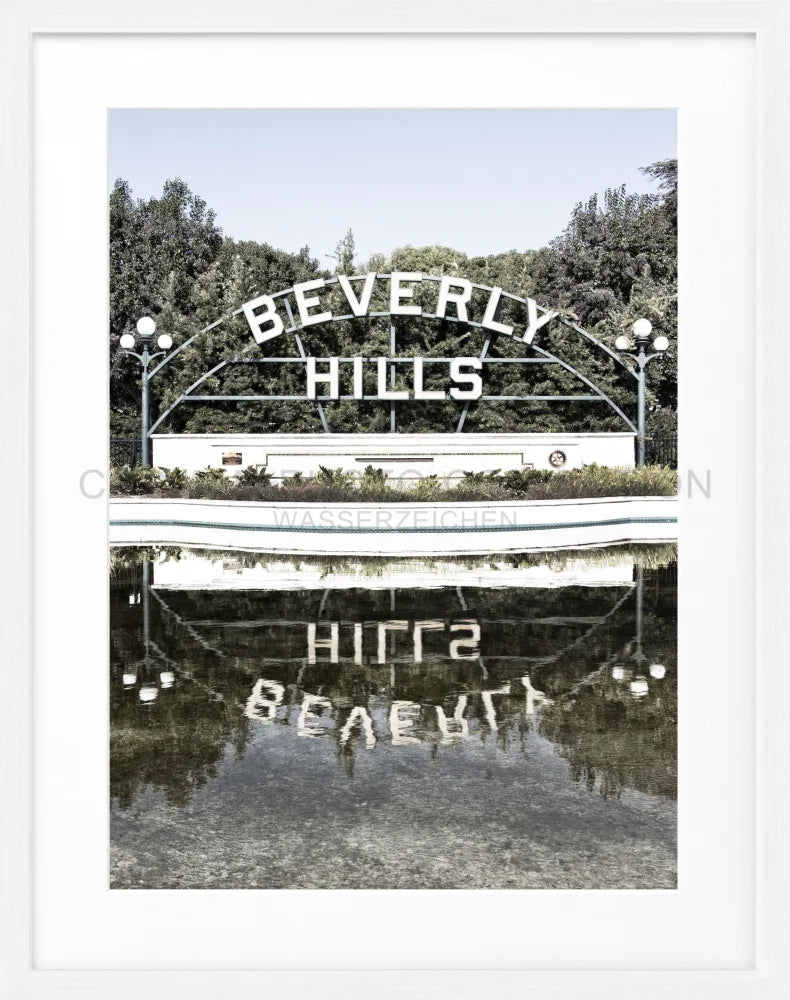 Poster Kalifornien Beverly Hills Sign HW08 - Wandbilder