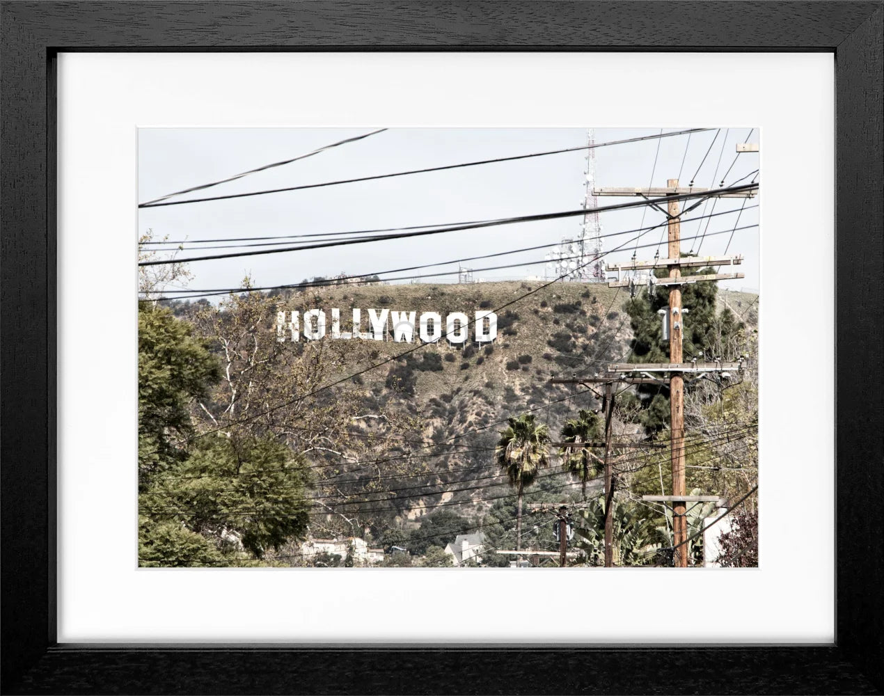 Poster Kalifornien Hollywood ’Sign’ HW12 - Wandbilder