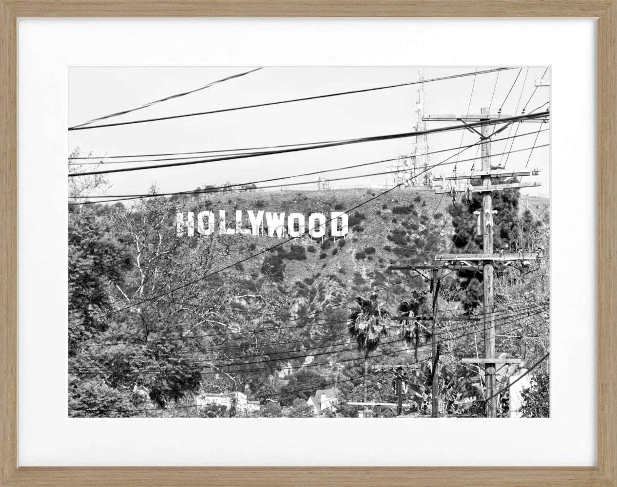Poster Kalifornien Hollywood ’Sign’ HW12 - Wandbilder