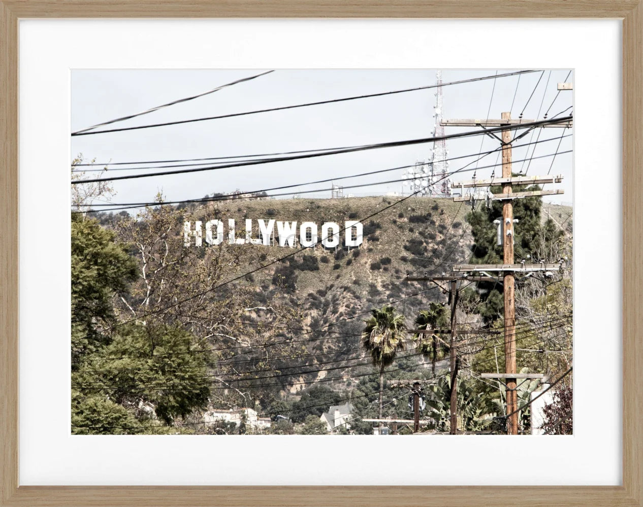Poster Kalifornien Hollywood ’Sign’ HW12 - Wandbilder