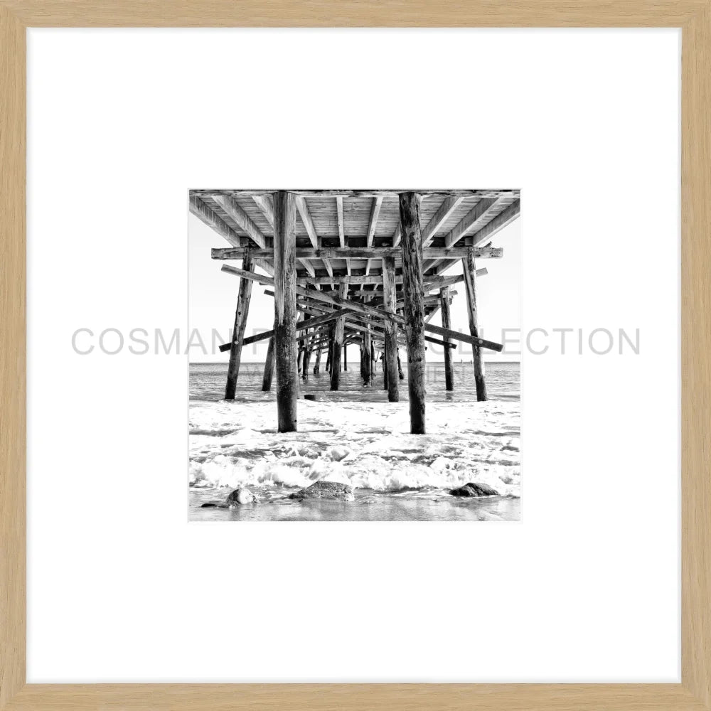 Poster Kalifornien Malibu ’Pier’ K85O - 43x43cm
