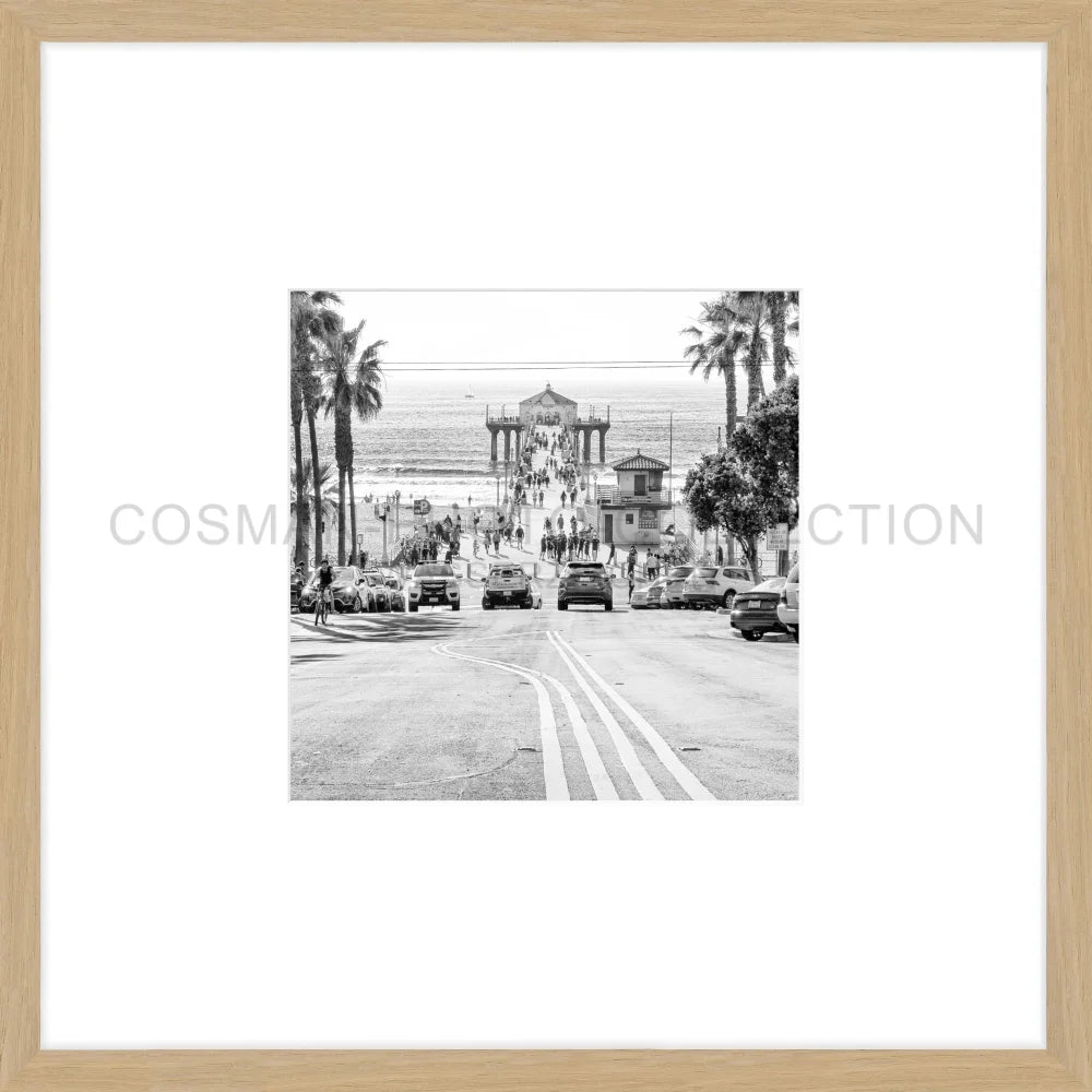 Poster Kalifornien Manhattan Beach K194O - 43x43cm