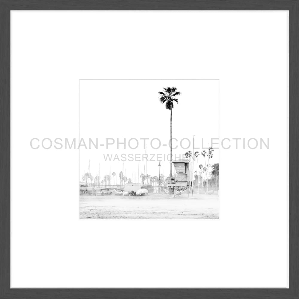 Poster Kalifornien Santa Barbara ’Beach’ K22O - 43x43cm