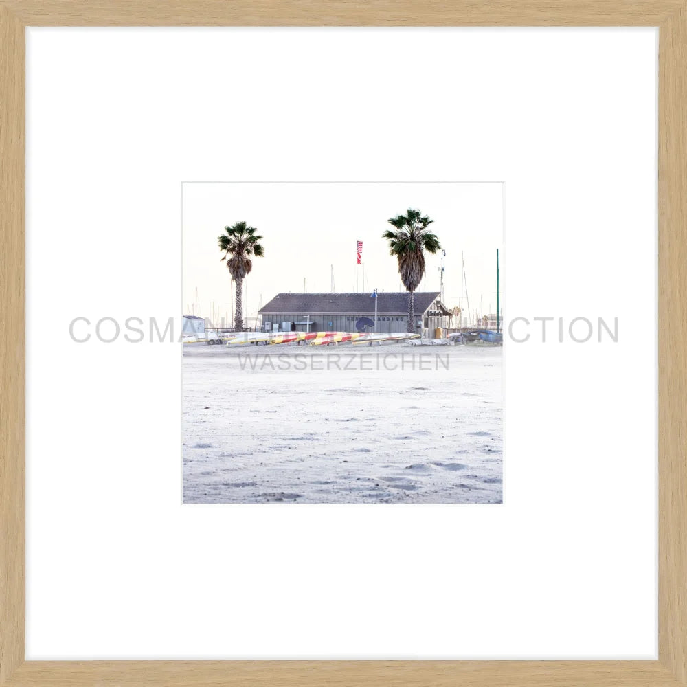 Poster Kalifornien Santa Barbara ’Beach’ K23O - 43x43cm