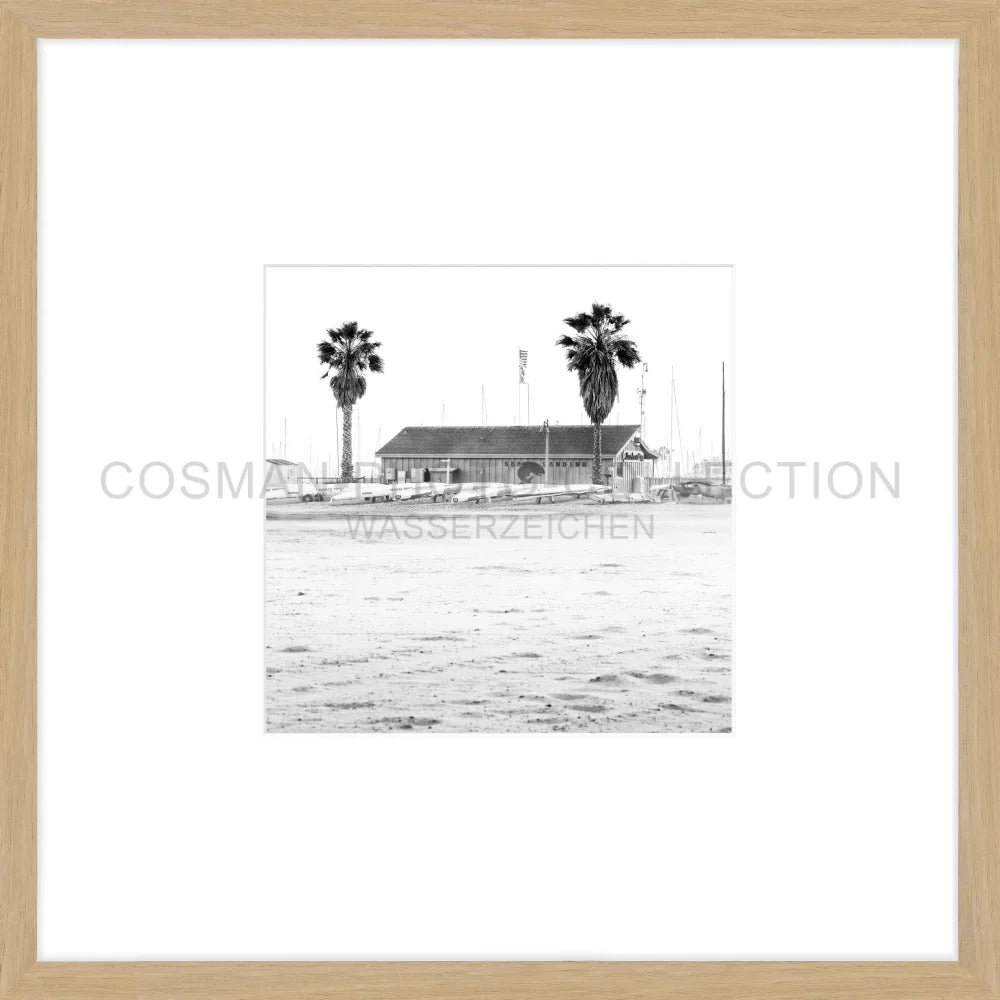 Poster Kalifornien Santa Barbara ’Beach’ K23O - 43x43cm