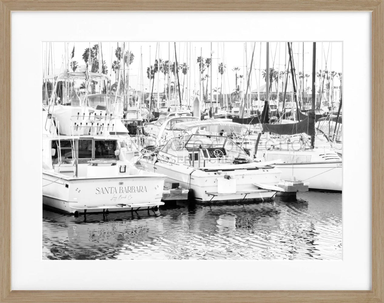 Poster Kalifornien Santa Barbara ’Boat’ K175 - Wandbilder