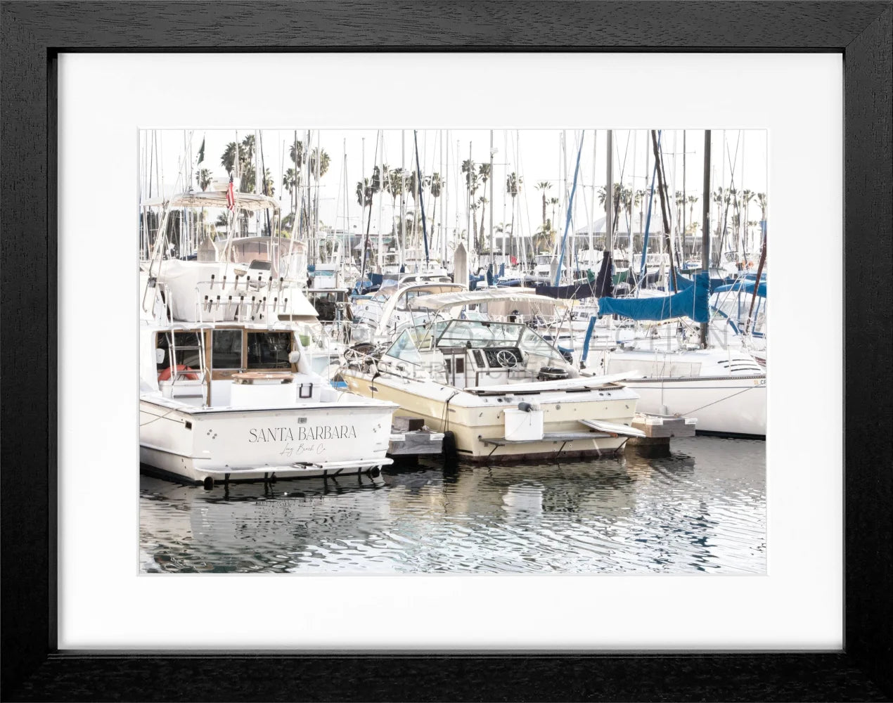 Poster Kalifornien Santa Barbara ’Boat’ K175 - Wandbilder