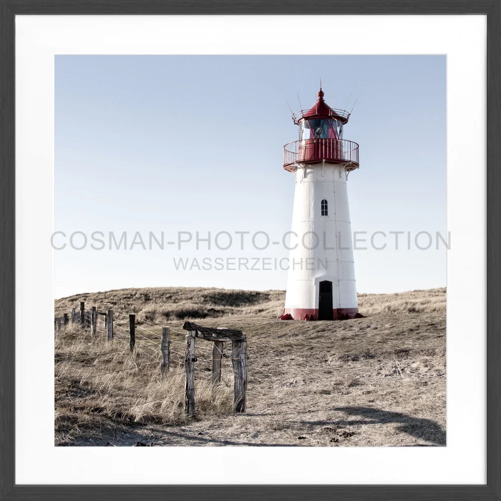 Poster ’Leuchtturm List West’ Sylt SY74Q - Wandbilder