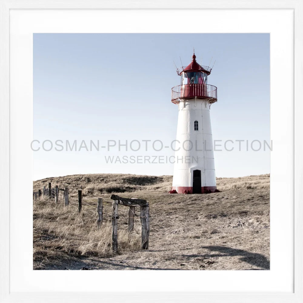 Poster ’Leuchtturm List West’ Sylt SY74Q - Wandbilder