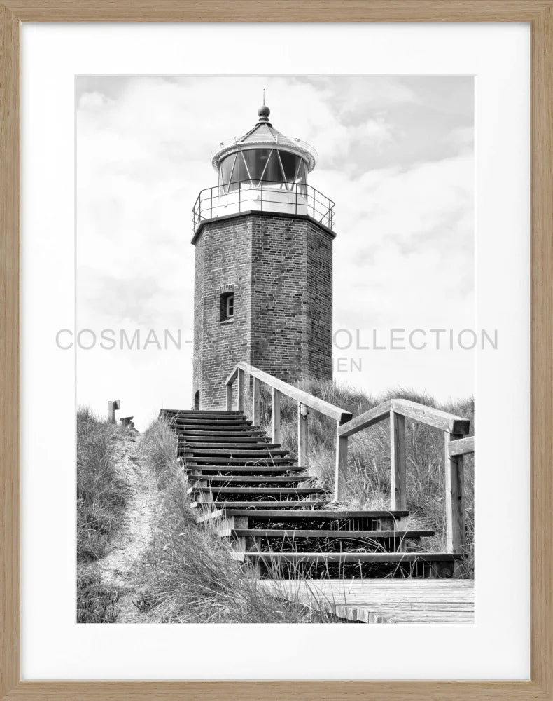 Poster Leuchtturm Sylt ’Rotes Kliff’ Kampen SY50