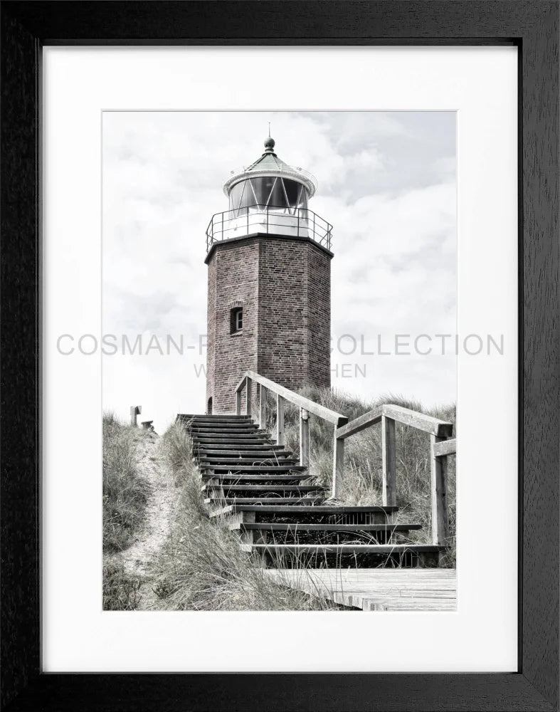 Poster Leuchtturm Sylt ’Rotes Kliff’ Kampen SY50