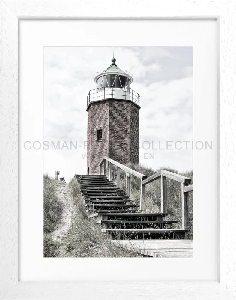 Poster Leuchtturm Sylt ’Rotes Kliff’ Kampen SY50