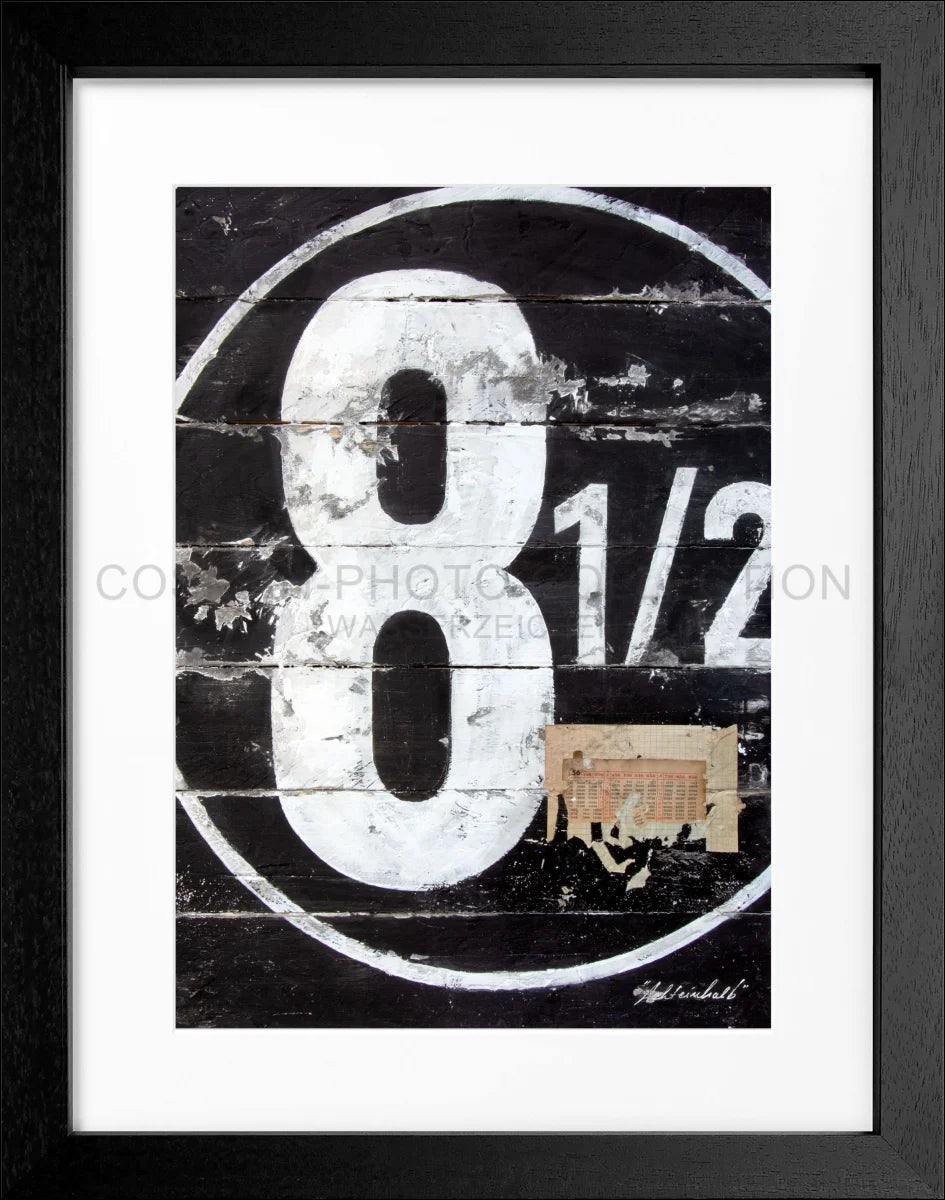 Poster mit Rahmen ’achteinhalb’ GM15 - Wandbilder