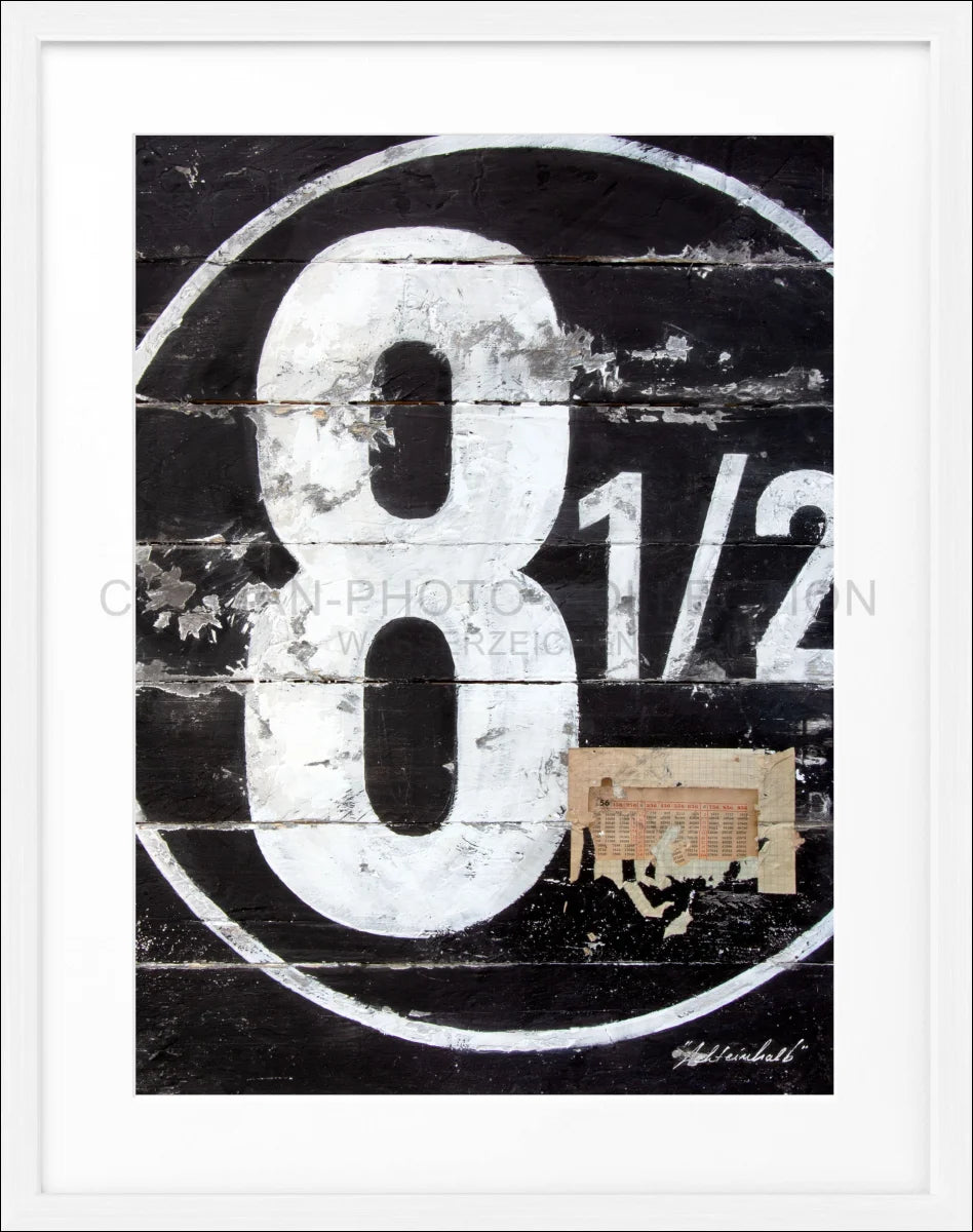 Poster mit Rahmen ’achteinhalb’ GM15 - Wandbilder
