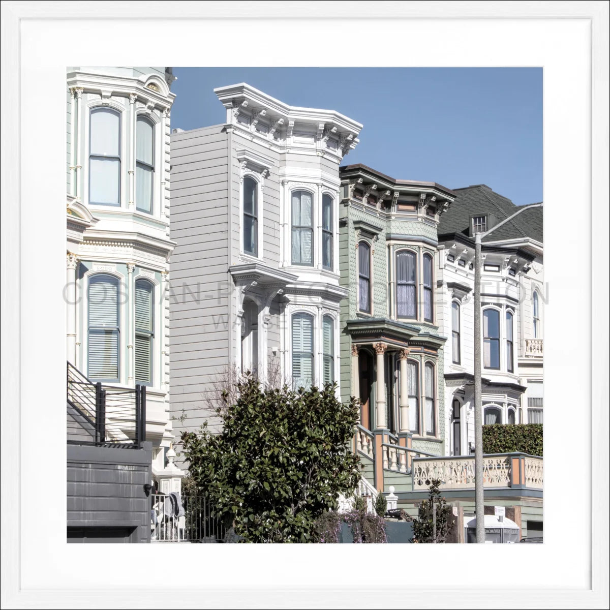 Poster mit Rahmen ’Alamao Square’ San Francisco SF26Q