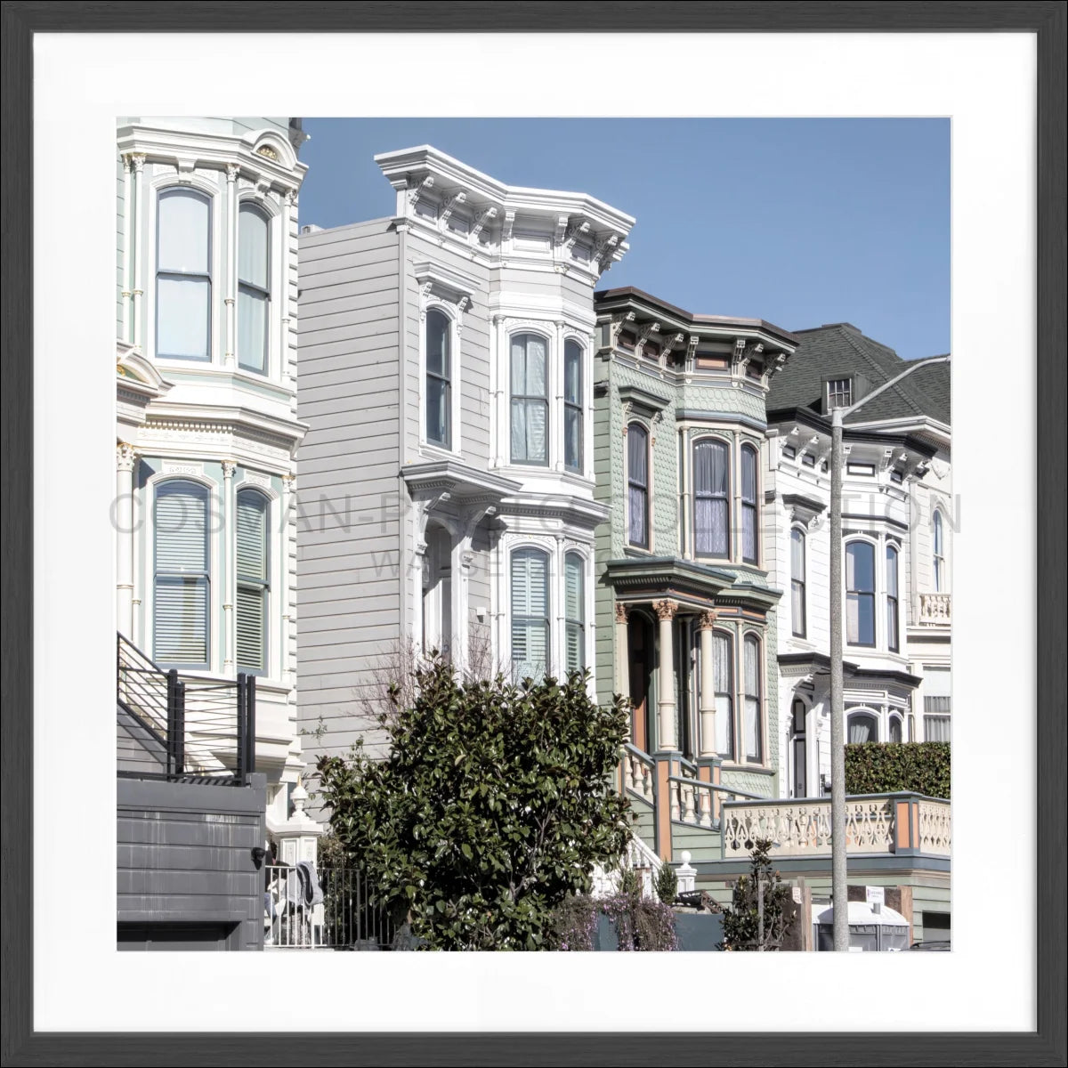 Poster mit Rahmen ’Alamao Square’ San Francisco SF26Q